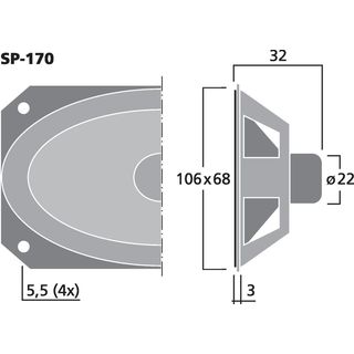 Miniatur-Lautsprecher, 1 W, 8 ? SP-170