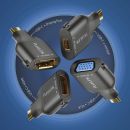 4K USB-C Adapterring mit vier Adaptern