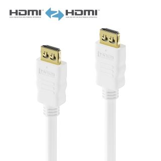 Zertifiziertes 4K High Speed HDMI Kabel mit Ethernet Kanal - 0,50m, wei