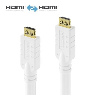 Zertifiziertes 4K High Speed HDMI Kabel mit Ethernet Kanal - 10,00m, wei