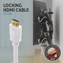 Zertifiziertes 4K High Speed HDMI Kabel mit Ethernet Kanal - 10,00m, weiß