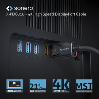 4K High Speed DisplayPort Kabel - 2,00m