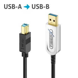 USB 3.2* USB-A / USB-B AOC Glasfaser Kabel ? 5,00m