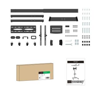 PureMounts TV Standfu - Tilt - VESA 100-400, schwarz