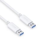 Premium USB v3.2 USB-A Kabel - 2.00m, weiß