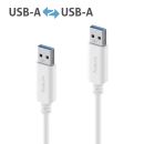 Premium USB v3.2 USB-A Kabel - 1.00m, weiß