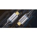 Zertifiziertes 8K Ultra High Speed HDMI AOC Glasfaser Kabel – 5,00m