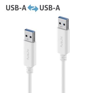 Premium USB v3.2 USB-A Kabel ? 0,50m, weiß