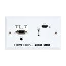 UHD 2x1 HDMI/VGA over HDBaseT Wallplate Transmitter (EU...