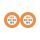 DMX & Power SC-Mercator CAT.7 DUPLEX; 2 x CAT.7; FRNC; 17 x 8,5 mm; orange; Dca