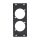 Frontblech 2 x opticalCON®, 2 HE, 1 BE für SYS-Gehäuseserien, verzinktes Stahlblech, Farbe: anthrazit, RAL 7016