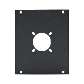 Frontblech 1 x SMPTE, 2 HE, 2 BE für SYS-Gehäuseserien, verzinktes Stahlblech, Farbe: anthrazit, RAL 7016