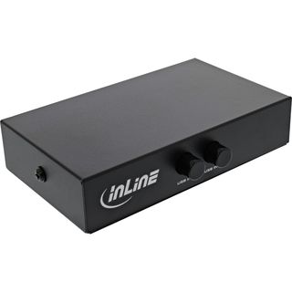 InLine USB 2.0 Umschalter manuell, USB-A Gert an 2 Computer