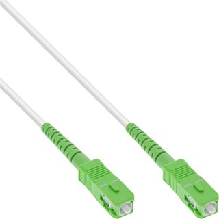 InLine LWL Simplex Kabel, FTTH, SC/APC 8 zu SC/APC 8, 9/125m, OS2, 50m