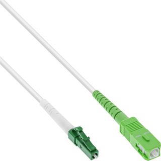 InLine LWL Simplex Kabel, FTTH, LC/APC 8 zu SC/APC 8, 9/125m, OS2, 10m