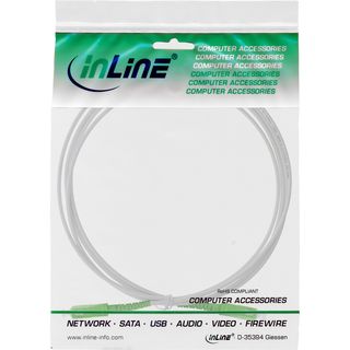 InLine LWL Simplex Kabel, FTTH, SC/APC 8 zu SC/APC 8, 9/125m, OS2, 1m