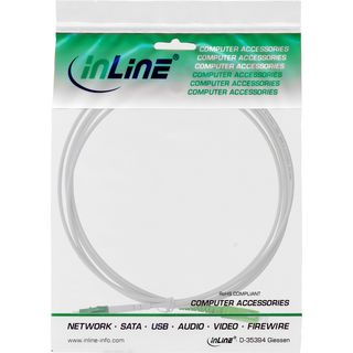 InLine LWL Simplex Kabel, FTTH, LC/APC 8 zu SC/APC 8, 9/125m, OS2, 2m