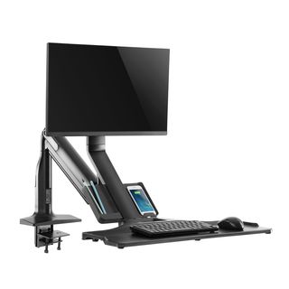 InLine Workstation-Tischhalterung mit Lifter und USB 3.0, beweglich, fr Tastatur, Maus und Monitor bis 81cm (32), max. 9kg