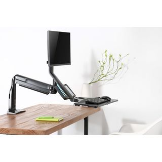 InLine Workstation-Tischhalterung mit Lifter und USB 3.0, beweglich, fr Tastatur, Maus und Monitor bis 81cm (32), max. 9kg