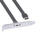 InLine Slotblende USB Typ-C zu USB 3.1 Frontpanel Key-A...