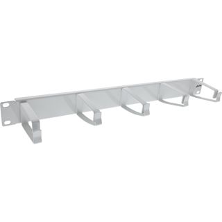 InLine® 19" Kabelführungspanel, 5 große Bügel, RAL7035, grau