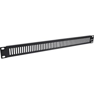 InLine® 19" Blindplatte perforiert, 1HE, RAL 9005 schwarz