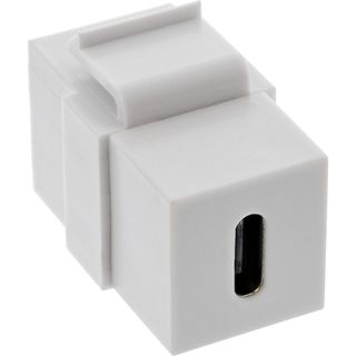 USB 3.1 Snap-In Einsatz, USB-C Buchse / Buchse, wei