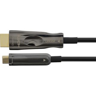 InLine USB Display AOC Kabel, USB Typ-C Stecker zu HDMI Stecker, 50m