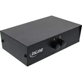 InLine AV Umschalter manuell 2-port, 3x Cinch IN/OUT