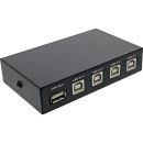 InLine® USB 2.0 Umschalter manuell, USB-A Gerät...
