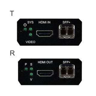 UHD+ HDMI AV over Fiber Extender - Cypress VEX-X1102T-B0F & VEX-X1102R-B0F
