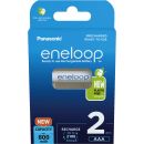 NiMH-eneloop-Micro-Akkus, 2er-Set, BK-4MCDE/2BE