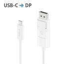 Premium 4K USB-C / DisplayPort Kabel ? 2,00m, wei