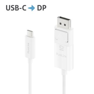 Premium 4K USB-C / DisplayPort Kabel ? 1,50m, wei