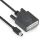 Premium Aktives 2K mini DisplayPort / DVI Kabel - 1.50m, schwarz