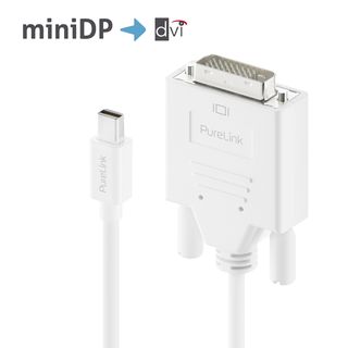 Premium Aktives 2K mini DisplayPort / DVI Kabel ? 1,50m, wei