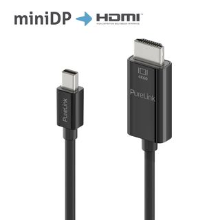 Premium Aktives 4K mini DisplayPort / HDMI Kabel ? 2,00m, schwarz