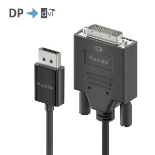 Premium Aktives 2K DisplayPort / DVI Kabel ? 3,00m, schwarz