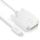 Premium Aktives 2K USB-C / DVI Kabel - 1.50m, weiß