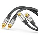 2x RCA Stereo Audio Verlängerung 7,5m