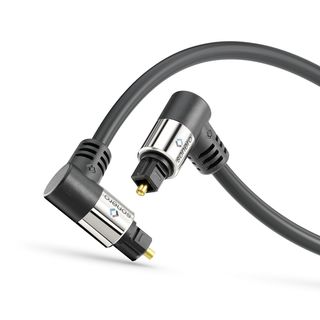Premium optisches S/PDIF Toslink Kabel mit Winkelsteckern ? 3,00m