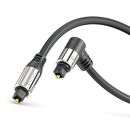Premium optisches S/PDIF Toslink Kabel mit Winkelstecker...