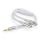 3.5mm auf 2x 3.5mm Headset Audio Adapterkabel, weiß, 0.25m