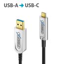 USB 3.2 USB-C//USB-A AOC Glasfaserkabel - 40 m