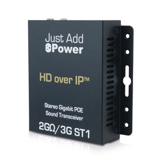 JustAddPower - 2G?/3G Stereo-Gigabit-POE-Sound-Transceiver