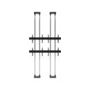 Boden-Decken-Halterung für 4x 42-47" Bildschirme