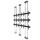 Boden-Decken-Halterung, modular 3x3, für 42-47" Bildschirme