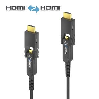4K Premium High Speed HDMI / Micro HDMI AOC Glasfaserkabel - 5.00m, Schwarz
