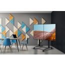 Mobiler Videowand-Wagen, modular 2x2, für 42-47" Bildschirme