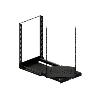 19" ausziehbares und drehbares Rack-System mit 120kg Kapazität - 16RU